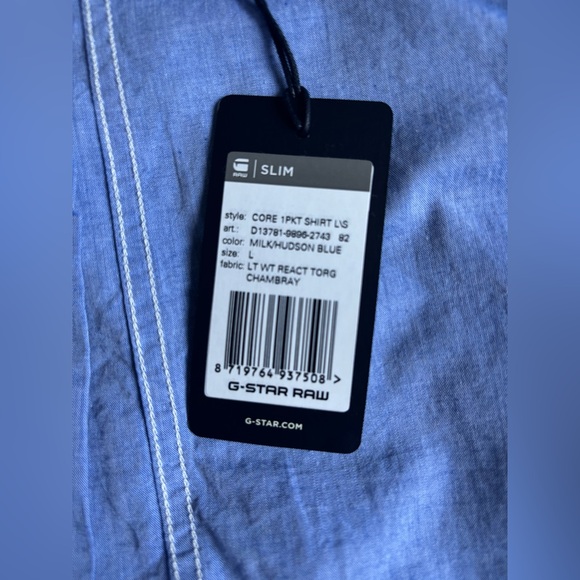 G-Star Light Blue Casual Shirt - Picture 3 of 16